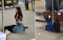 廣州2烈女與防疫人員起衝突 雙手被反綁跪地